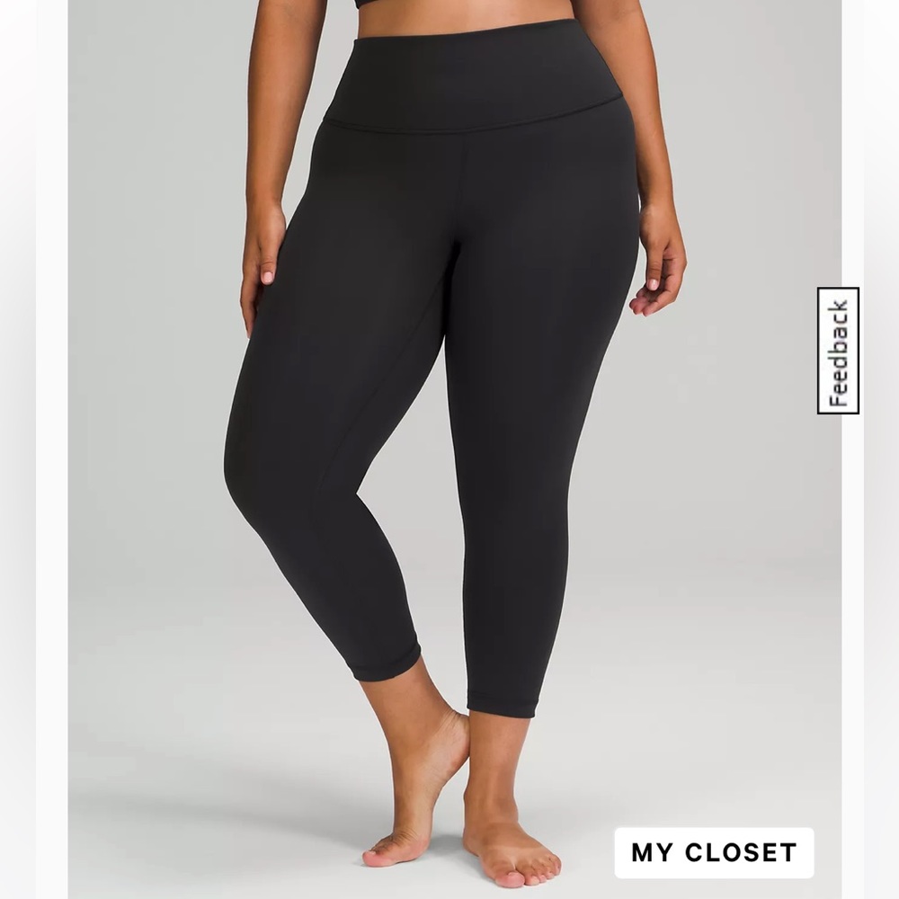 Lululemon Wunder Under High Rise Crop 23” Full-on Luxtreme size 6 in Black